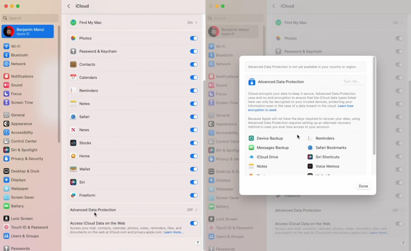 Функция пока недоступна в России. Фото.