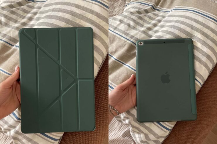 Купить чехол для iPad. Обложка фиксируется к планшету на магнитах. Фото.