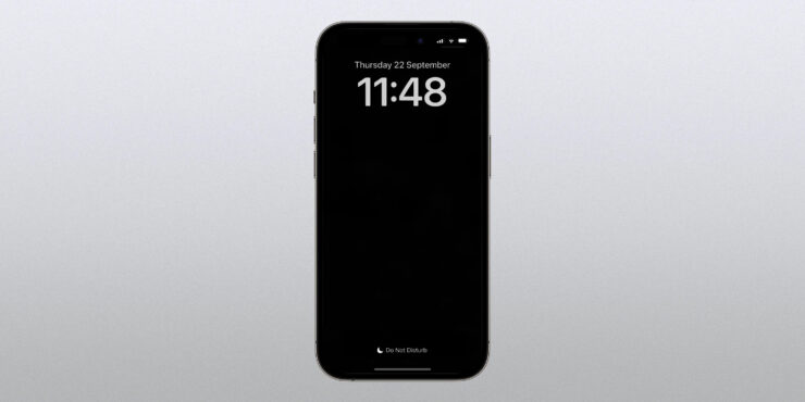 Когда настроек для AOD не было, приходилось выкручиваться режимом “Не беспокоить”. Фото.