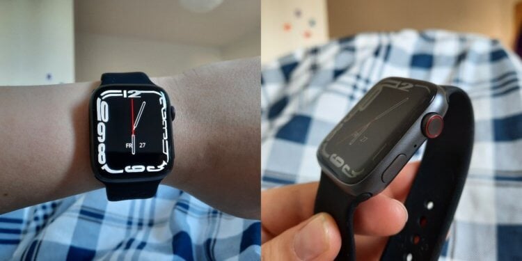 Копия Apple Watch Ultra. Обычные Apple Watch тоже получились очень похожими на оригинал. Фото.