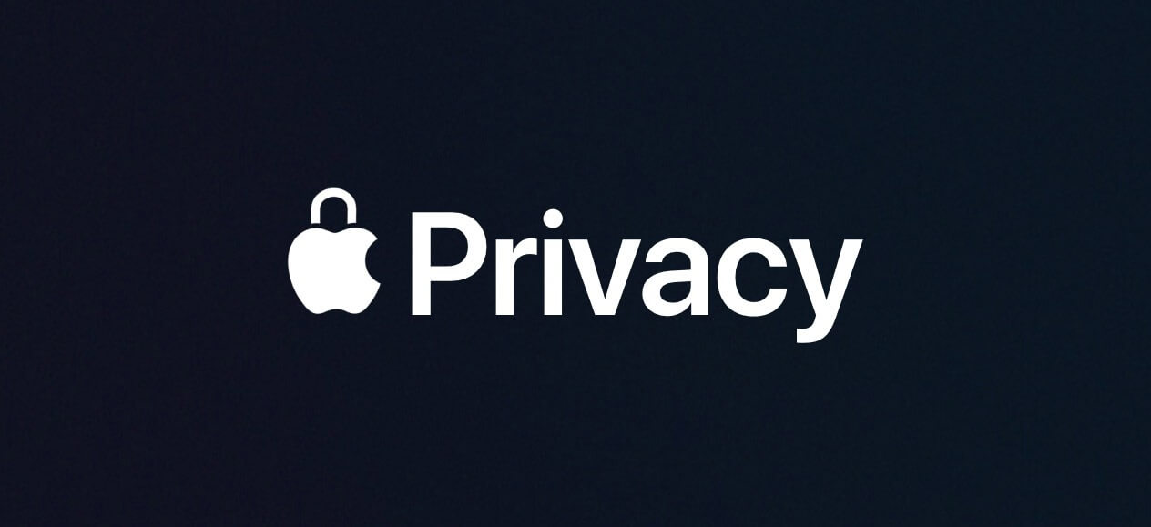 Для приватности Apple даже придумала отдельный логотип и старается продвигать ее во всех своих продуктах. Фото.