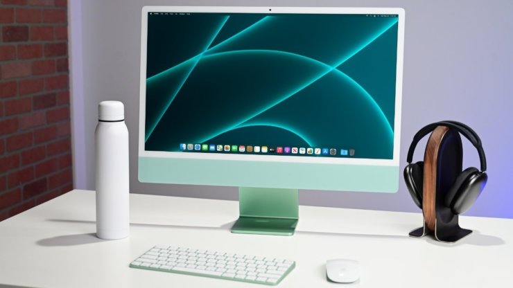 Как подключить монитор к Макбуку. Неизвестно, сохранит ли iMac с процессором M3 дизайн с веселыми цветами. Фото.