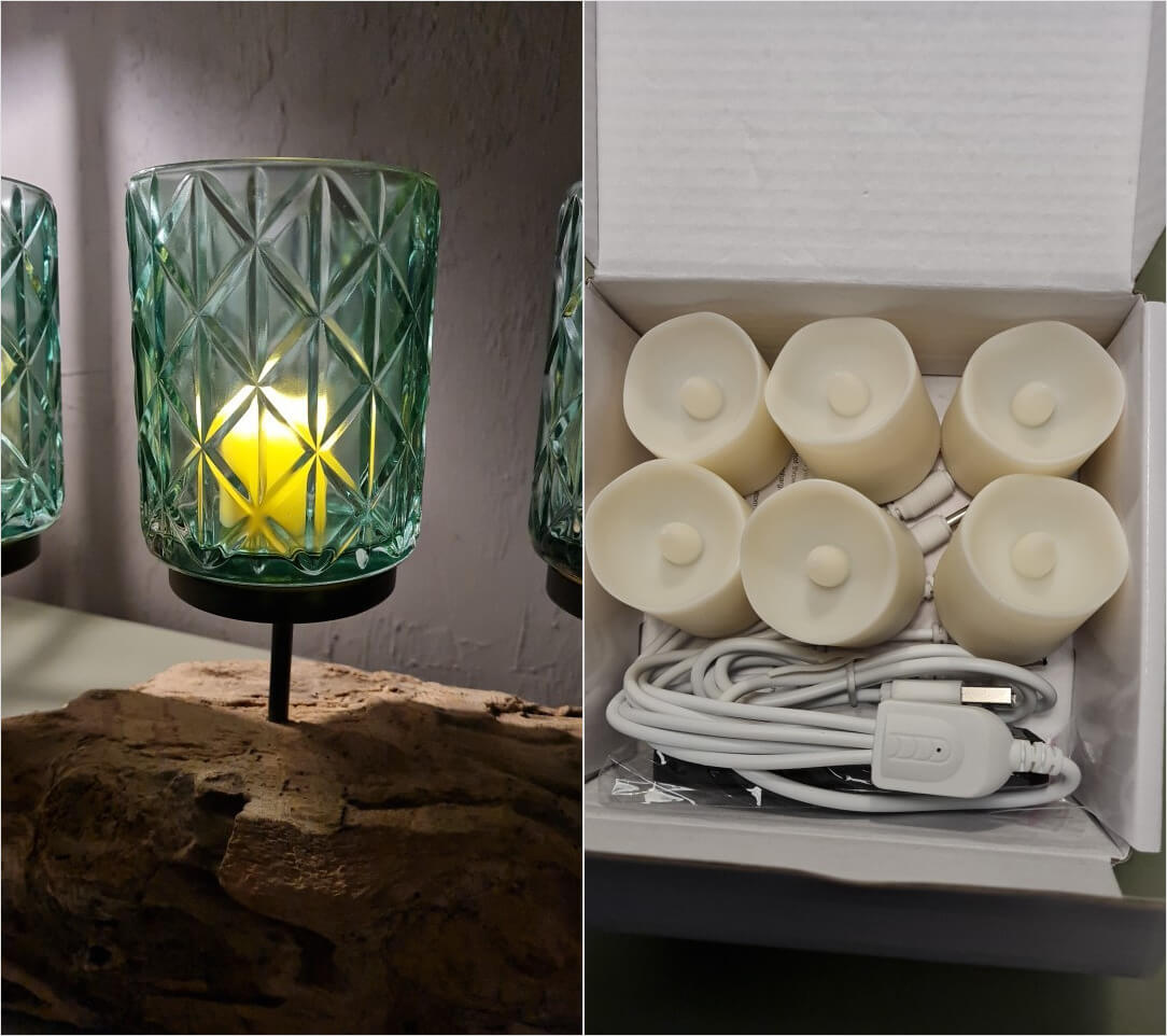 Такие свечи красивы и безопасны. Фото.