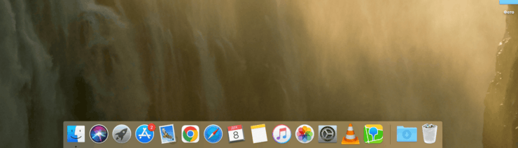 В доке чаще всего размещаются самые часто используемые приложения. Фото.