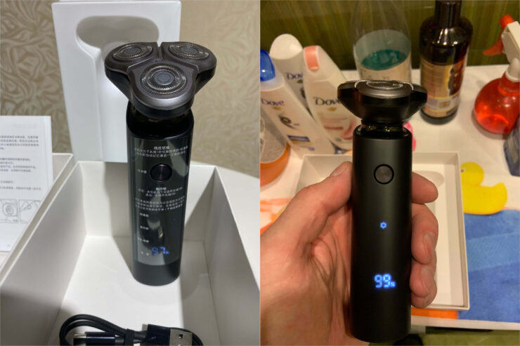 Электробритва Xiaomi с АлиЭкспресс. Эта бритва защищена по стандарту IPX7 и её можно использовать для влажного бритья. Электробритва Xiaomi с АлиЭкспресс. Эта бритва защищена по стандарту IPX7 и её можно использовать для влажного бритья. Фото.