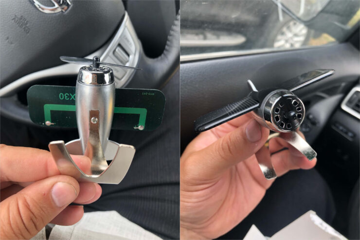 Ароматизатор для машины — самолёт. Этот самолётик не нужно заряжать. Фото.