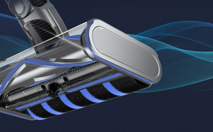 Хорошо всасывающий пылесос. Двойная щетка Redroad 17 MAX улучшает всасывание. Фото.