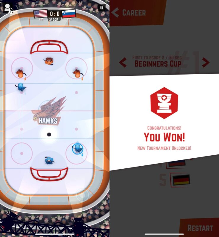 Хоккей на Айфон. Brutal Hockey не обходится даже без травм. Хоккей на Айфон. Brutal Hockey не обходится даже без травм. Фото.