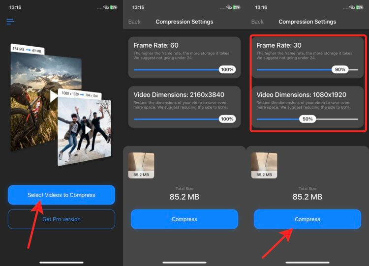 Как сжать файл на айфоне. Как сжать видео на айфоне. Как изменить частоту кадров на айфоне. Программа для сжатия фото на айфон.