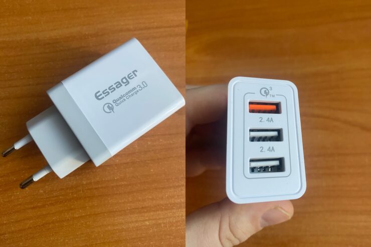 Быстрая зарядка на Айфон. Я пользуюсь в точности такой же зарядкой и могу сказать, что заряжать одним блоком несколько устройств одновременно очень удобно. Быстрая зарядка на Айфон. Я пользуюсь в точности такой же зарядкой и могу сказать, что заряжать одним блоком несколько устройств одновременно очень удобно. Фото.