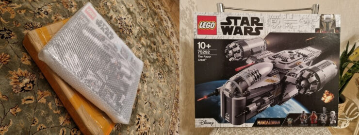 Конструктор Lego Star Wars. Конструктор привозят очень хорошо упакованным. Фото.