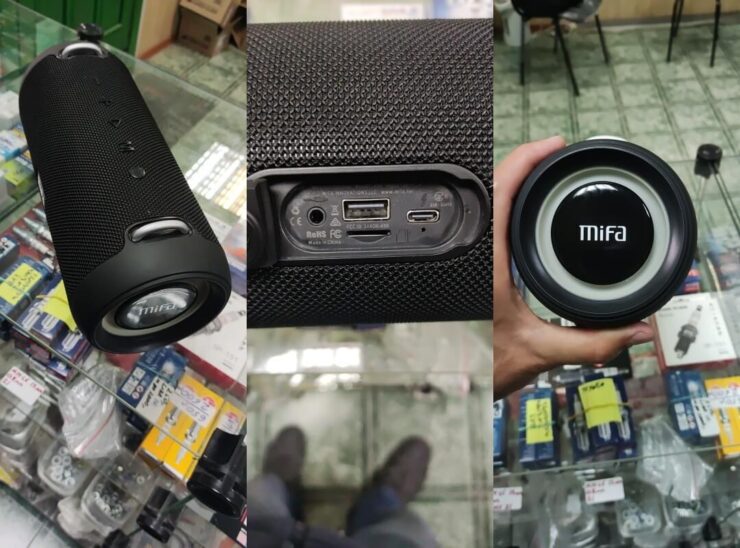 Колонка беспроводная Bluetooth. Колонка поддерживает воспроизведение через USB и с карты памяти. Фото.