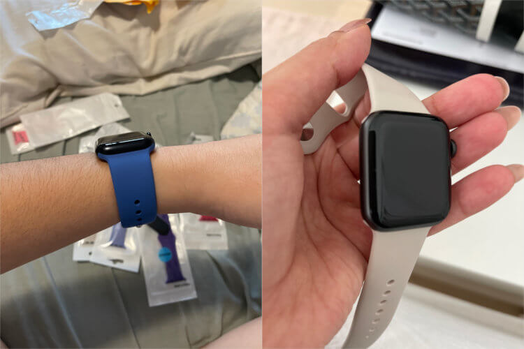 Ремешки для Apple Watch с АлиЭкспресс. Силиконовые ремешки с Али не хуже, чем те, что продаёт Apple. Фото.
