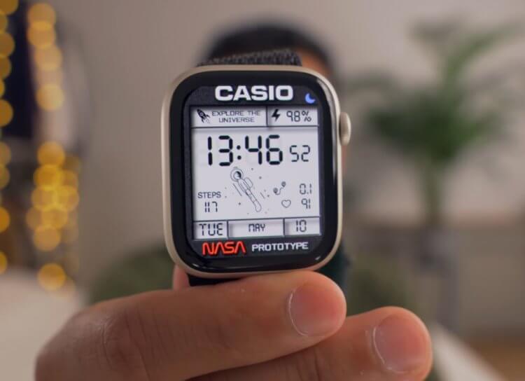 Нашел лучшие циферблаты для Apple Watch. Они превращают умные часы в обычные! Фото.
