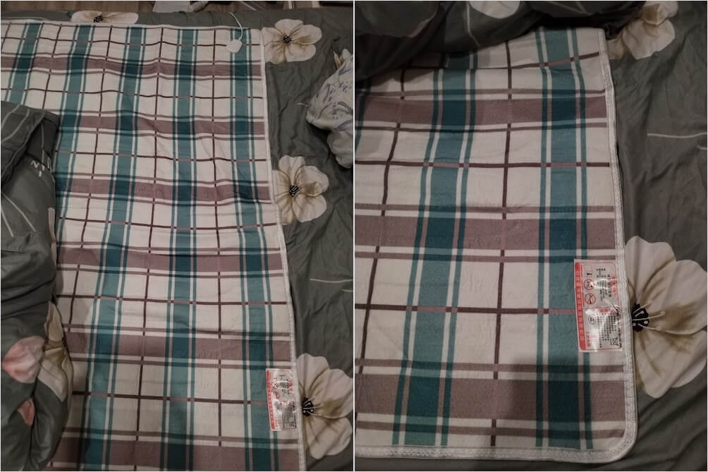 Этой штукой можно и укрываться, а можно просто расстелить её под простынкой. Фото.