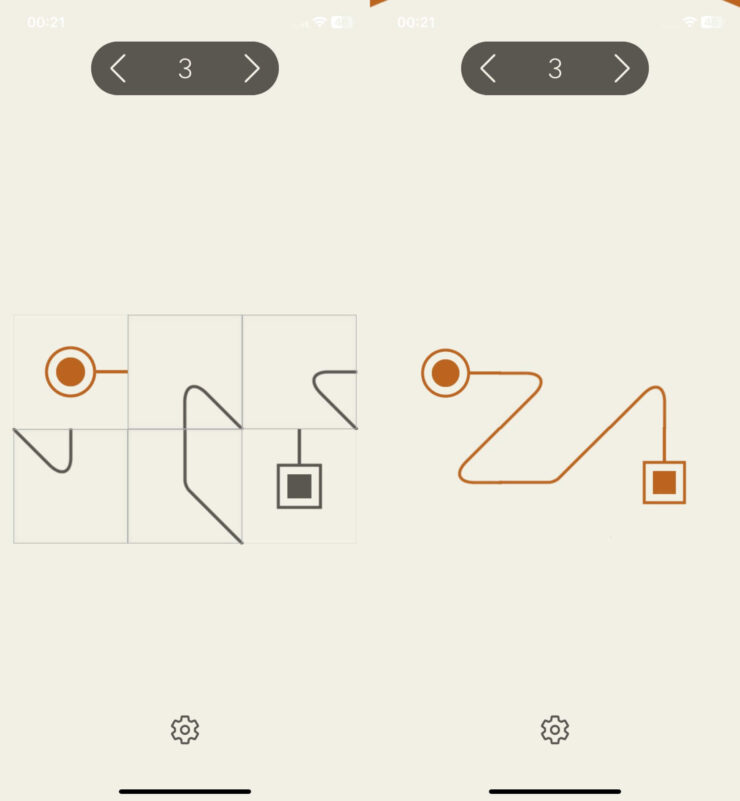 Игра где нужно соединять. Иногда приходится немного задуматься, чтобы соединить элементы правильно. Фото.