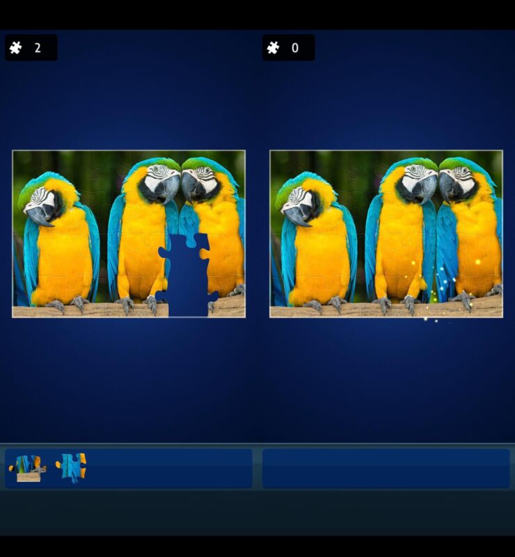 Скачать пазлы на Айфон. Если сборка кажется вам слишком легкой, то можно ее немного усложнить. Фото.