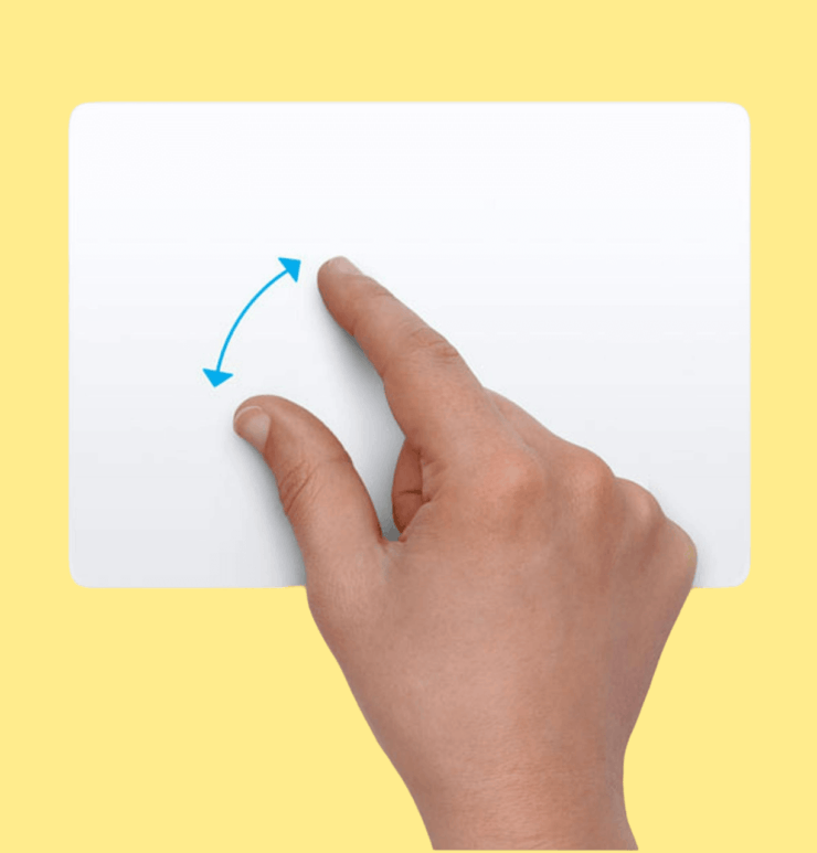 Как увеличить масштаб на Маке. Вот этот один из самых популярных жестов периодически не работает на Макбуке. Фото.