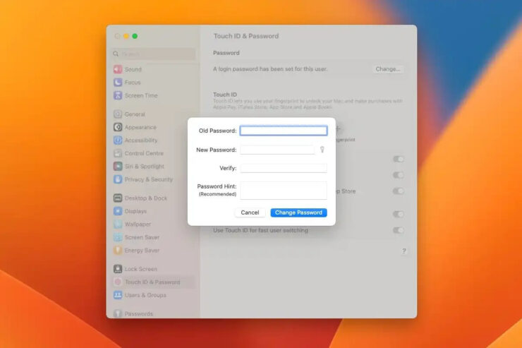 Пароль администратора Mac. В macOS Ventura настройки расположены удобнее. Пароль администратора Mac. В macOS Ventura настройки расположены удобнее. Фото.