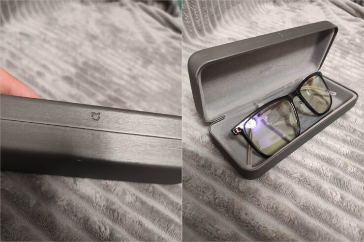 Очки Xiaomi для компьютера. Обратите внимание на желтоватый оттенок стекла: это он защищает вас от синего света. Очки Xiaomi для компьютера. Обратите внимание на желтоватый оттенок стекла: это он защищает вас от синего света. Фото.