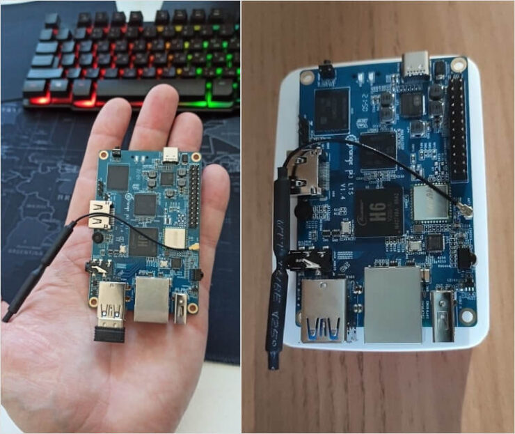 Одноплатный компьютер Orange Pi. Это настоящий компьютер. Нет, ну правда. Фото.