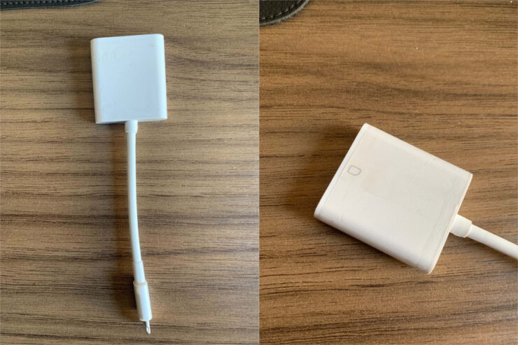 Как подключить карту памяти к Айфону. У Apple такой адаптер стоит намного дороже. Фото.