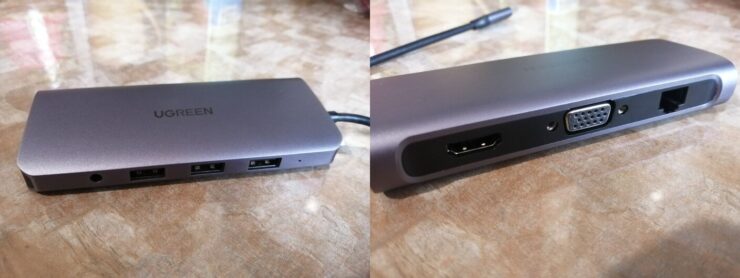 Адаптер-переходник USB Type-C. Такой хаб пригодится всем владельцам старых проектором и любителям проводного интернета. Адаптер-переходник USB Type-C. Такой хаб пригодится всем владельцам старых проектором и любителям проводного интернета. Фото.