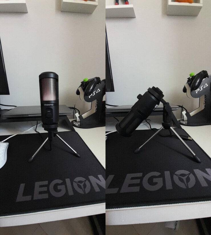 Микрофон для компьютера. Микрофон можно разместить, как вам удобно. Микрофон для компьютера. Микрофон можно разместить, как вам удобно. Фото.