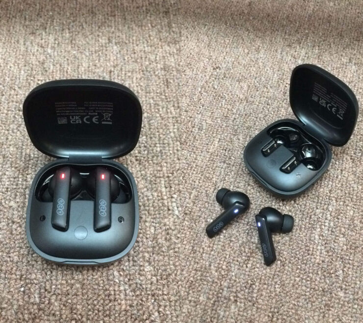 Дешевые беспроводные наушники. Многим могут не понравиться светодиоды на наушниках, но они совсем не раздражают. Дешевые беспроводные наушники. Многим могут не понравиться светодиоды на наушниках, но они совсем не раздражают. Фото.