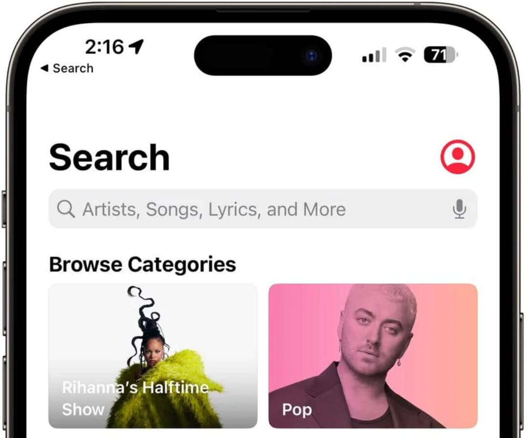 Что нового в iOS 16.4. В Apple Music добавили доступ к профилю. Фото.