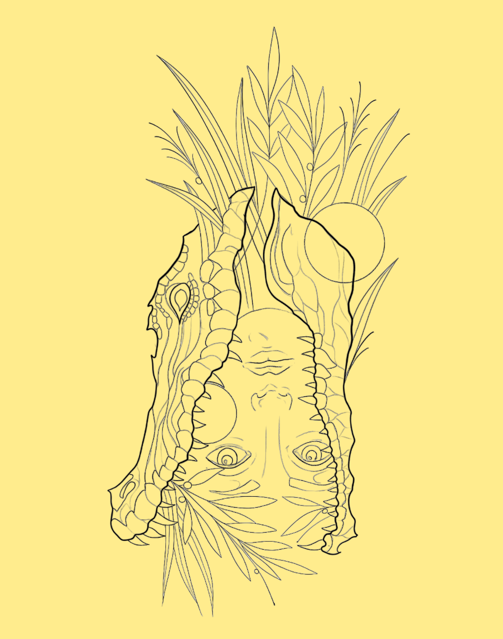 Вот такие эскизы получаются на iPad в программе Procreate. Фото.