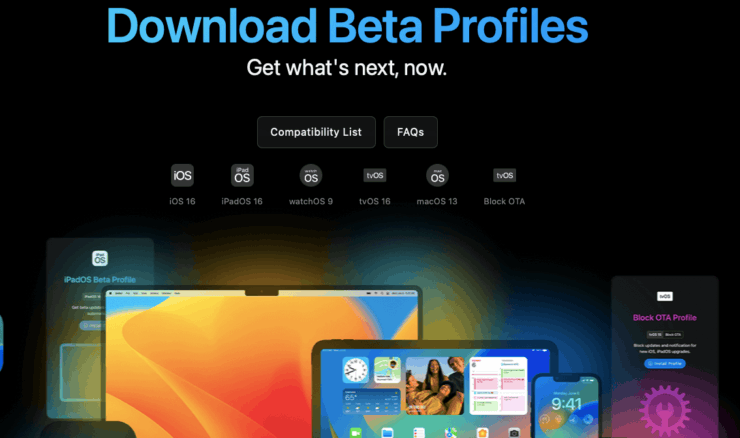 Можно ли устанавливать бету для разработчиков. Пока бета-профили разработчиков доступны всем и без ограничений. Фото.