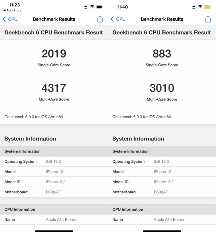 Режим энергосбережения на Айфоне. А вот такие показатели получились на iPhone 12. Режим энергосбережения на Айфоне. А вот такие показатели получились на iPhone 12. Фото.