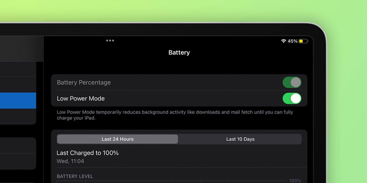 Включать ли режим энергосбережения на Айфоне. Режим энергосбережения на iPad включается как на Айфоне. Включать ли режим энергосбережения на Айфоне. Режим энергосбережения на iPad включается как на Айфоне. Фото.