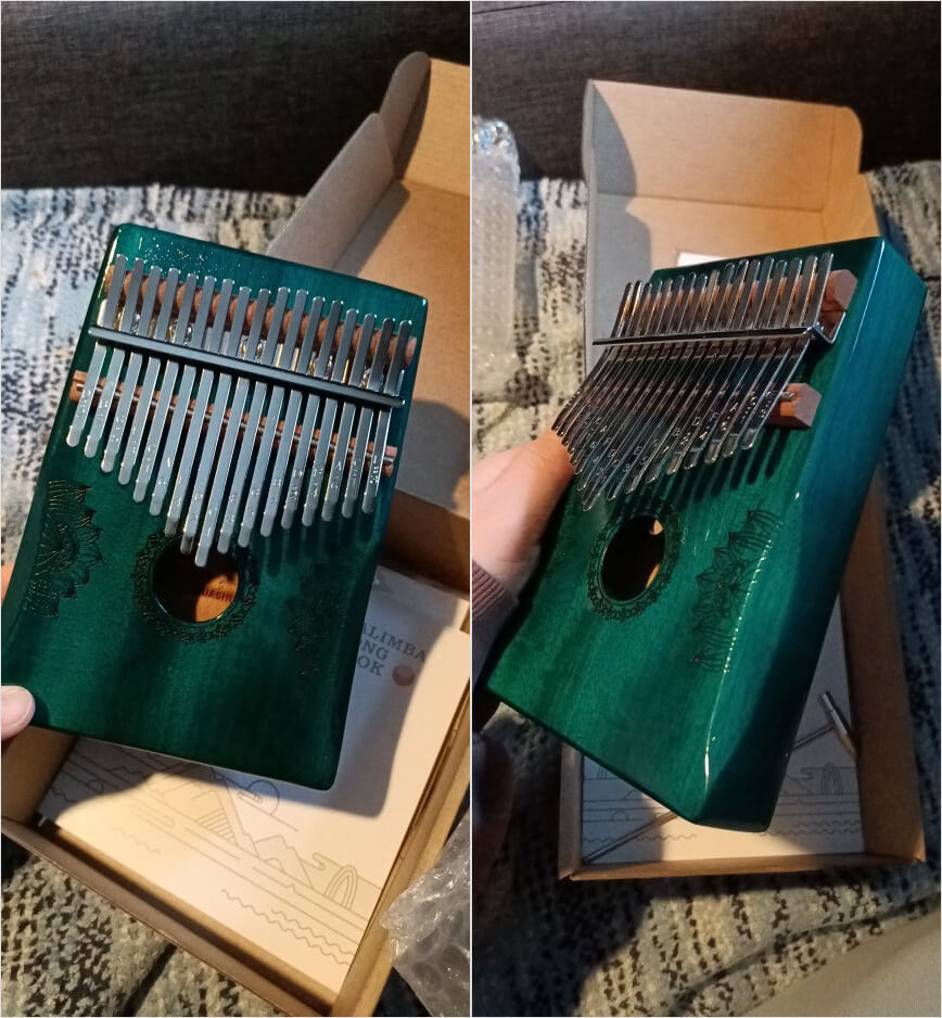 Калимба — классный музыкальный инструмент, который годится для подарка. Фото.