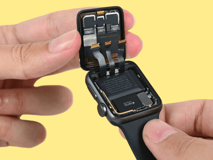 Какой процессор в Apple Watch SE 2022. Даже в таком маленьком корпусе Apple смогла разместить производительный процессор. Фото.