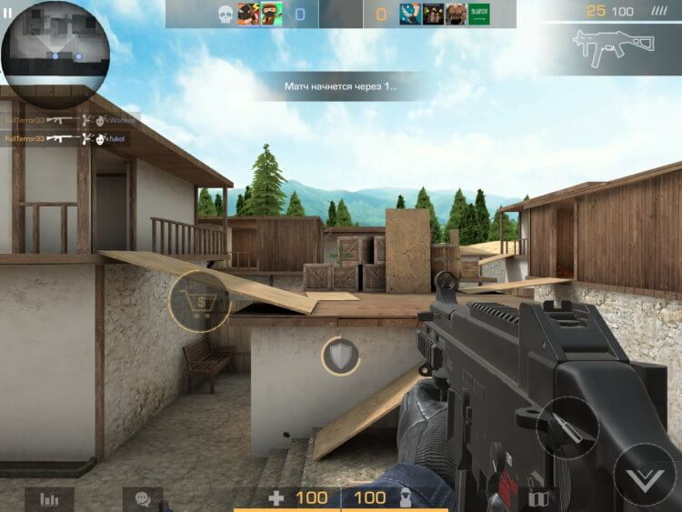 Standoff 2 on iPad.  Very similar to Counter Strike.  Photo.