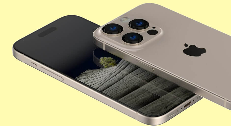 Вот так новая кнопка громкости будет смотреться на iPhone 15 Pro. Фото.