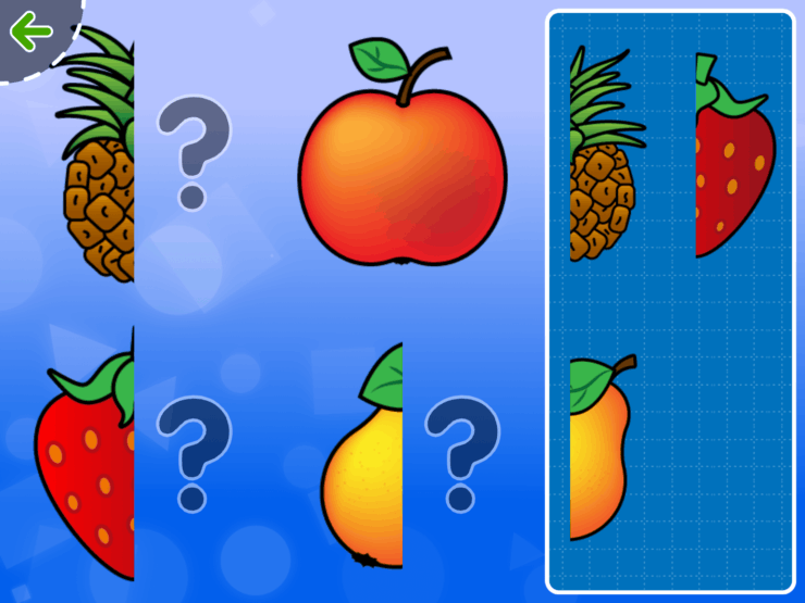 Соедини картинки — для детей. Просто перетаскиваете одну часть к другой и все. Фото.