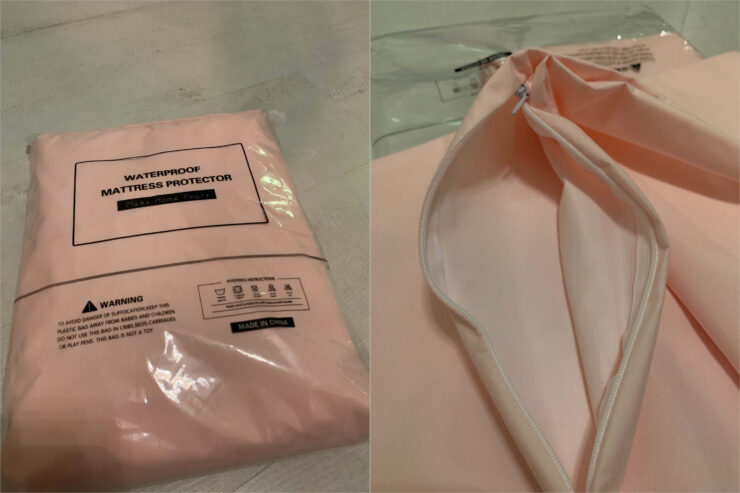 Водонепроницаемый чехол на матрас. Этот чехол — не простыня, а просто средство защиты матраса. Фото.