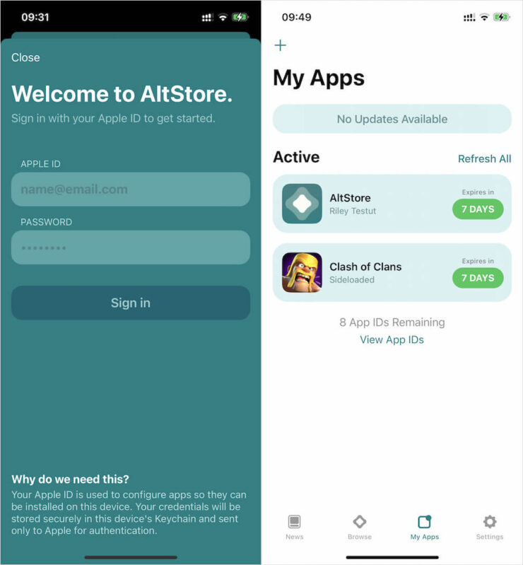 Как установить IPA на iPhone. Это последний раз, когда вам потребуется войти в свой Apple ID. Фото.