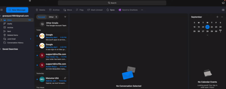 Как настроить Outlook. Календарь сразу виден в интерфейсе. Как настроить Outlook. Календарь сразу виден в интерфейсе. Фото.