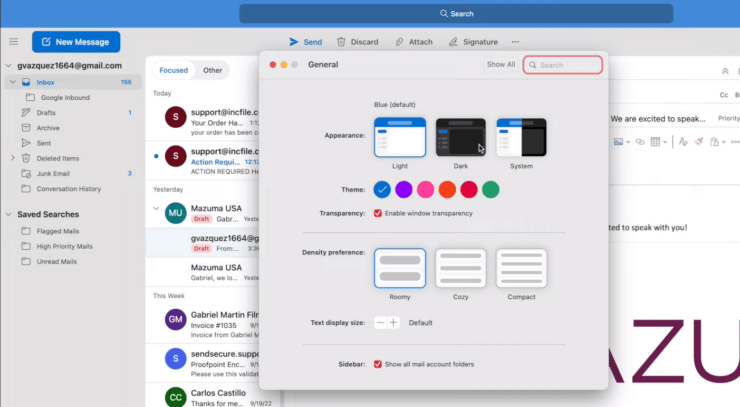 Создать сообщение в Outlook. Светлый интерфейс тоже смотрится хорошо. Создать сообщение в Outlook. Светлый интерфейс тоже смотрится хорошо. Фото.