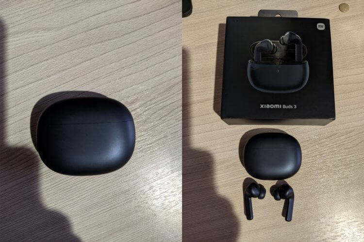 Los Buds 3 son unos auriculares inalámbricos de Xiaomi.  En negro, los auriculares se ven muy bien.  Foto.