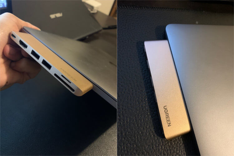USB-хаб с разъёмами для MacBook. В продаже есть и другие USB-хабы. Фото.