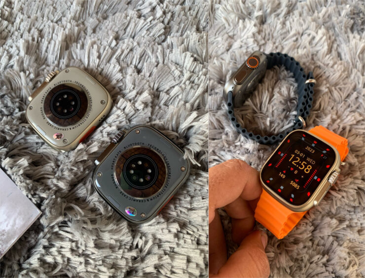 Копия Apple Watch Ultra с АлиЭкспресс. Эти смарт-часы стоят примерно в 10 раз дешевле Apple Watch Ultra. Копия Apple Watch Ultra с АлиЭкспресс. Эти смарт-часы стоят примерно в 10 раз дешевле Apple Watch Ultra. Фото.