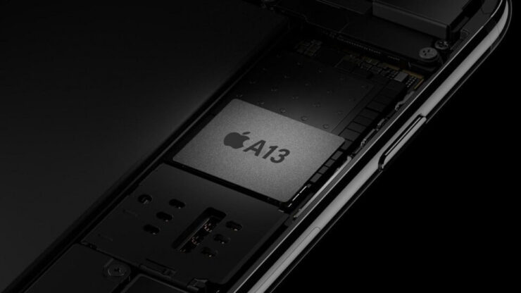 За работу iPhone 11 Pro Max отвечает Apple A13 Bionic. Фото.