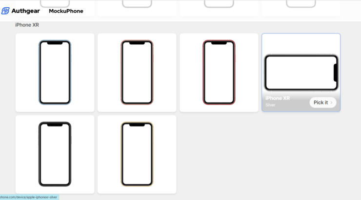 Как вставить картинку в мокап онлайн. Можно даже выбрать цвет вашего Айфона. Фото.