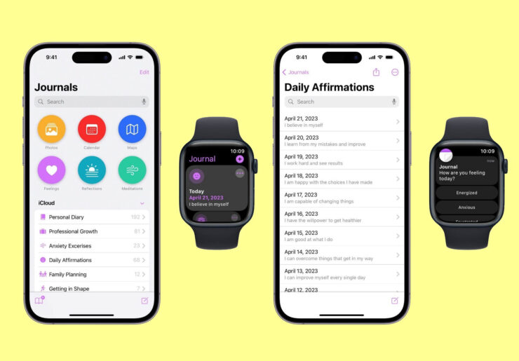 Записи будут удобно структурированы по дням. Фото.