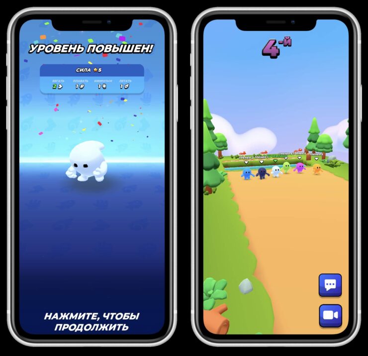 Скачать игру Pocket Champs. Гонка происходит без вашего участия. Остается только наблюдать. Фото.